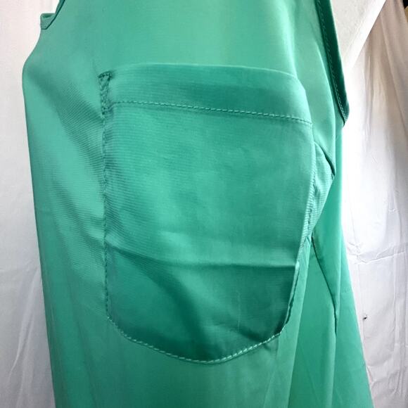Ambiance apparel Size small women's top green sleeveless pocket - Picture 5 of 8